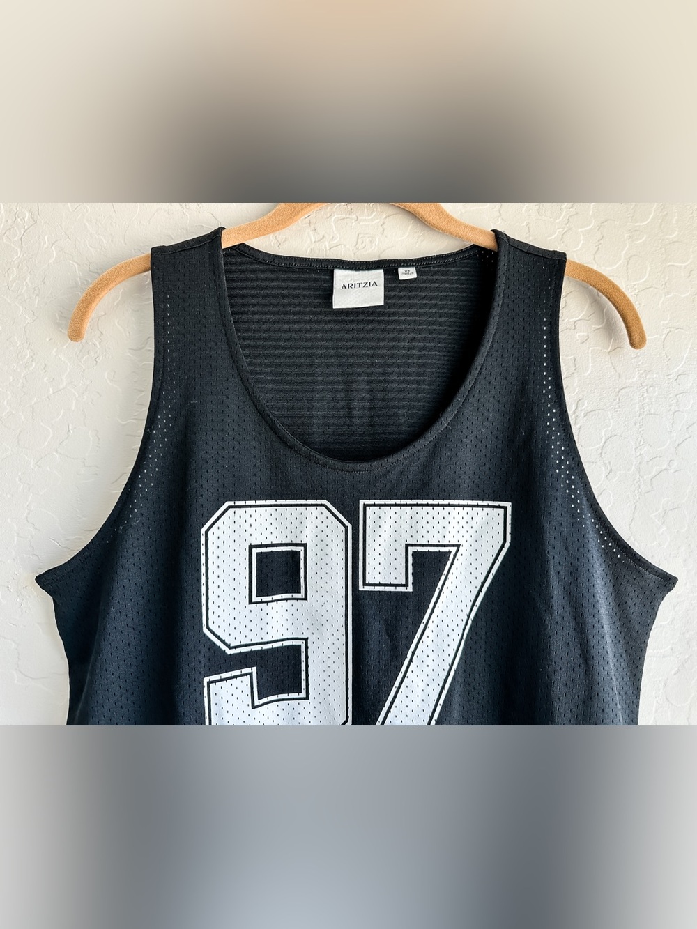Aritzia Halftime Tank Mesh Jersey Varsity Tank Black/White Women’s - Size XSmall - Picture 6 of 12